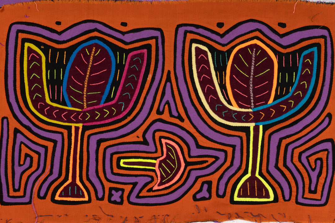 Orange And Purple Tulip Flower Mola
