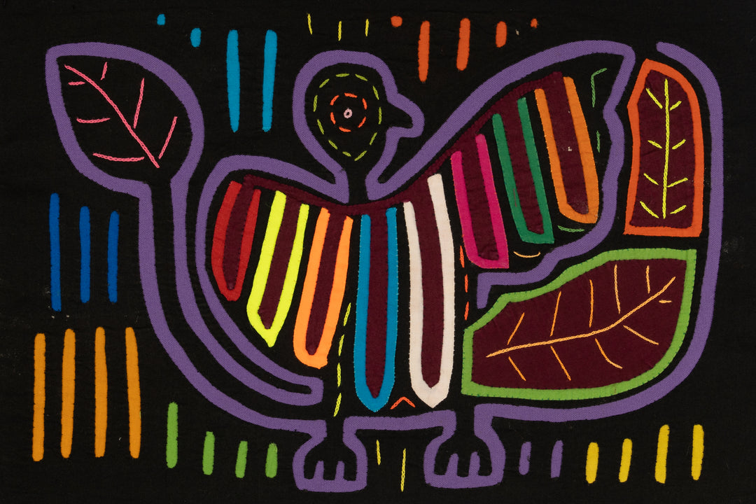 Winged Purple Jungle Bird Mola
