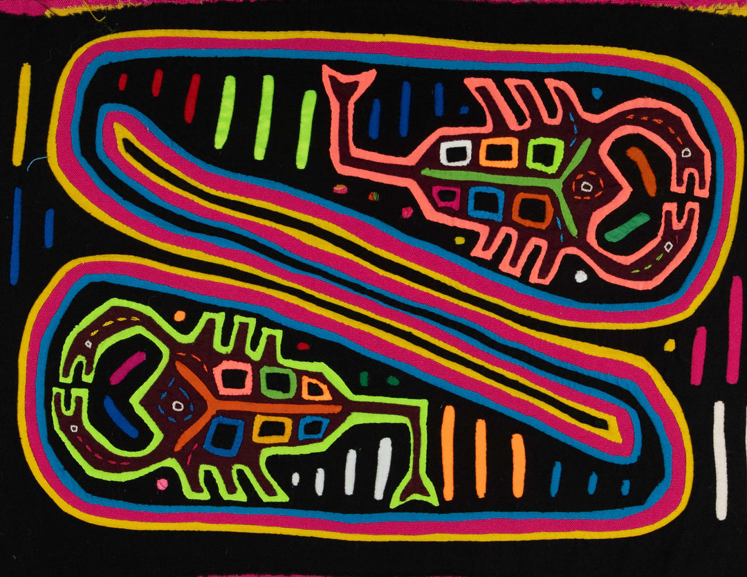 Black Pink And Yellow Scorpion Insect Mola