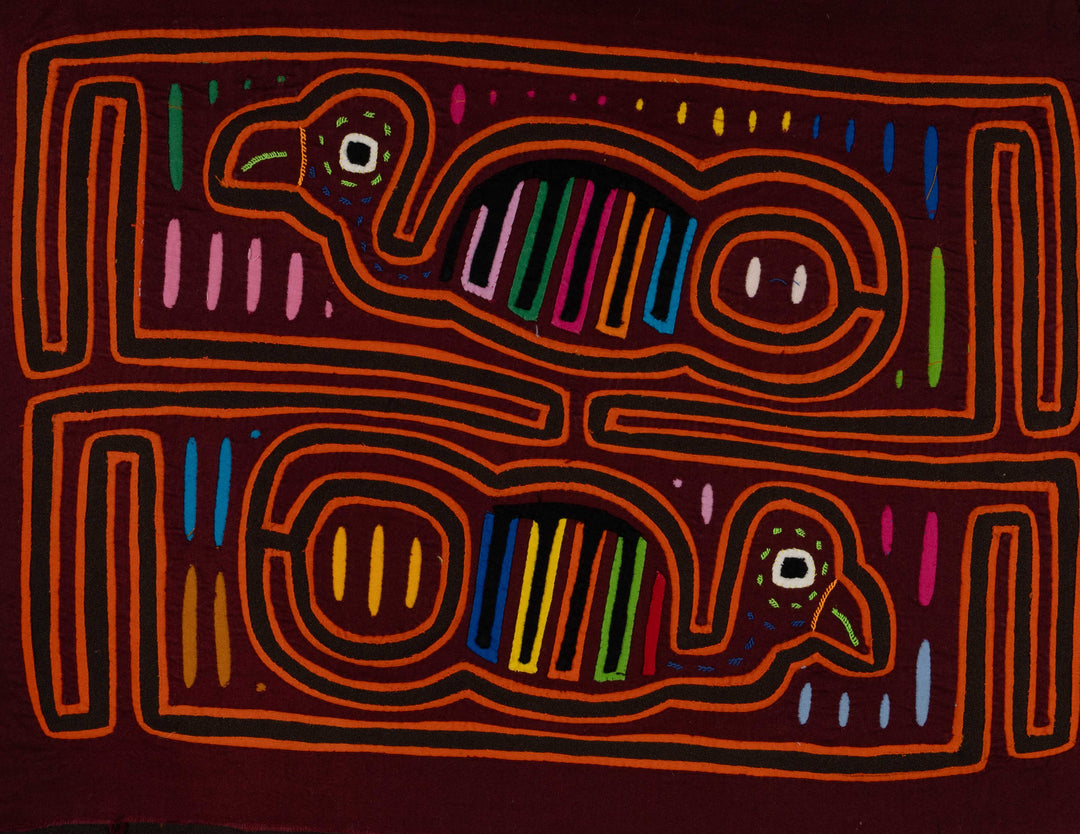 Burgundy And Orange Slithering Critter Mola