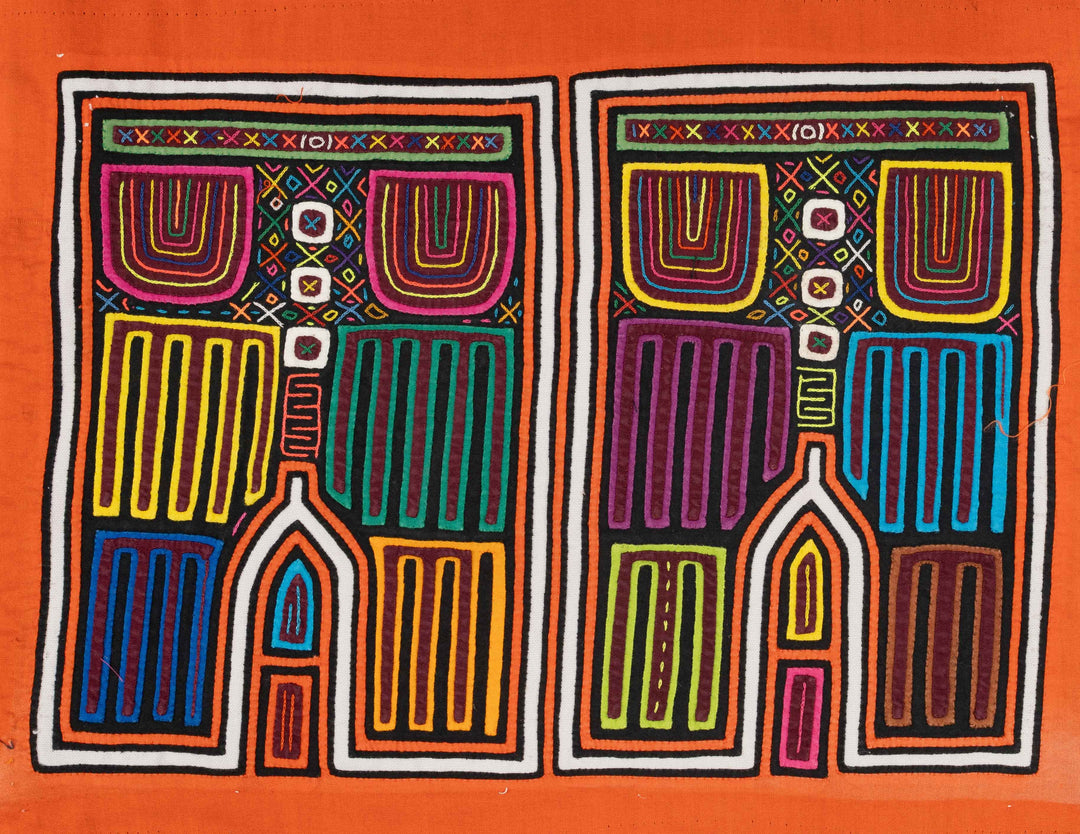 Orange And White Rainbow Designer Jeans Mola