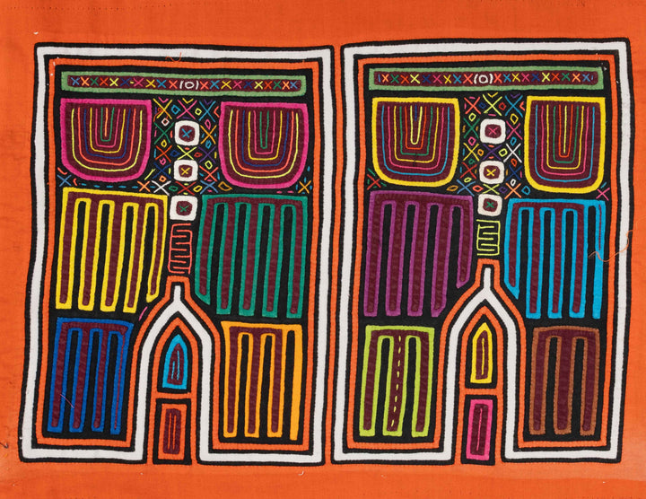 Orange And White Rainbow Designer Jeans Mola