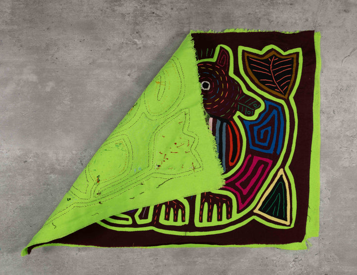 Burgundy And Chartreuse Gorgeous Puppy Dog Mola