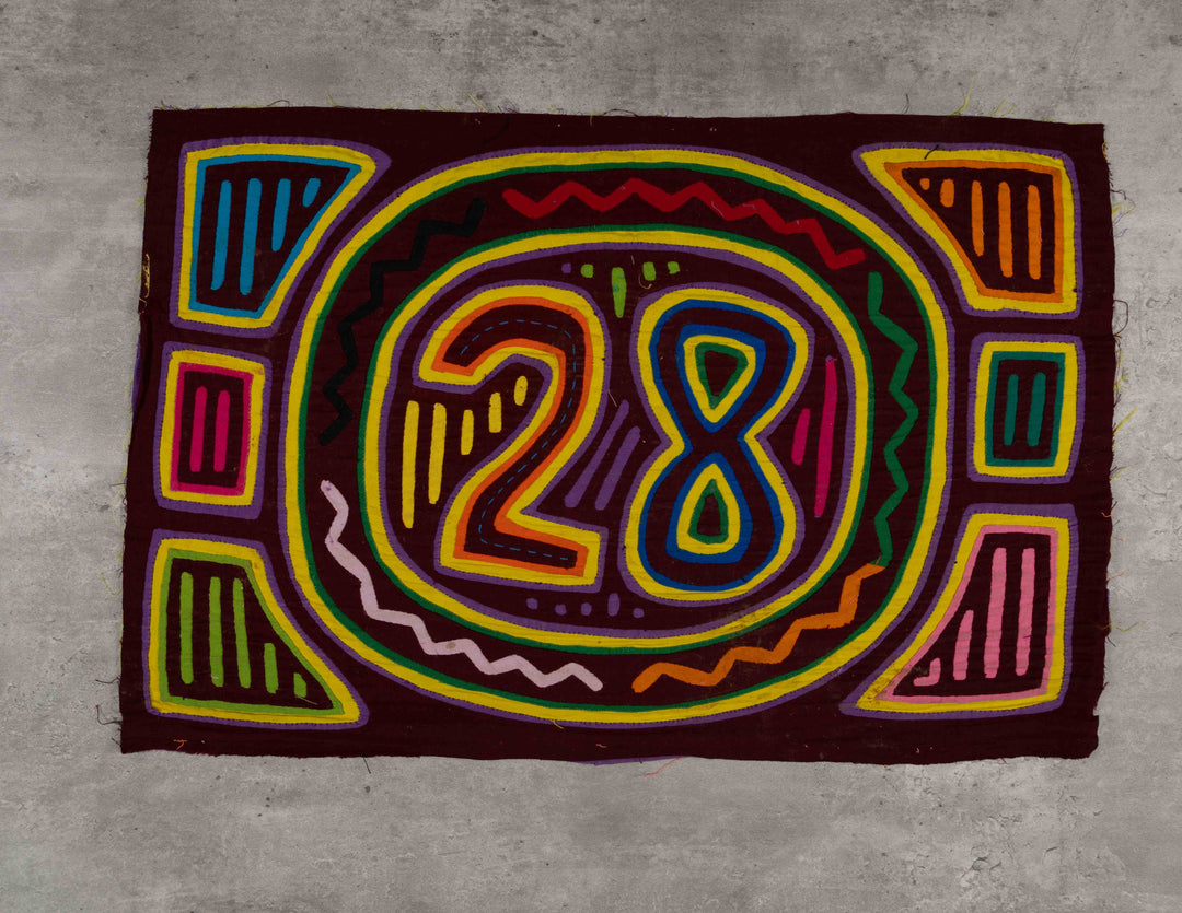 Rainbow Of Color Race Car Number 28 Mola