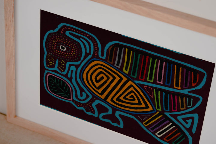 Maroon And Turquoise Goose Bird Mola