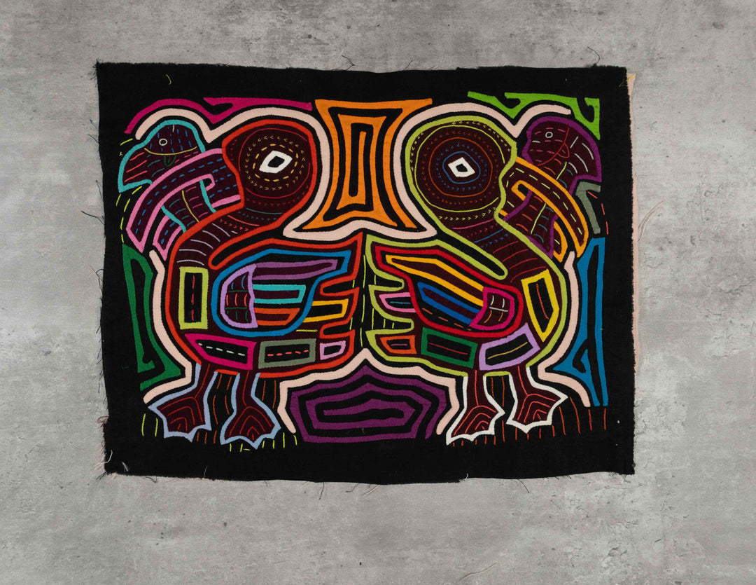 Multi-Color Prancing Pelican Bird With Fish Mola