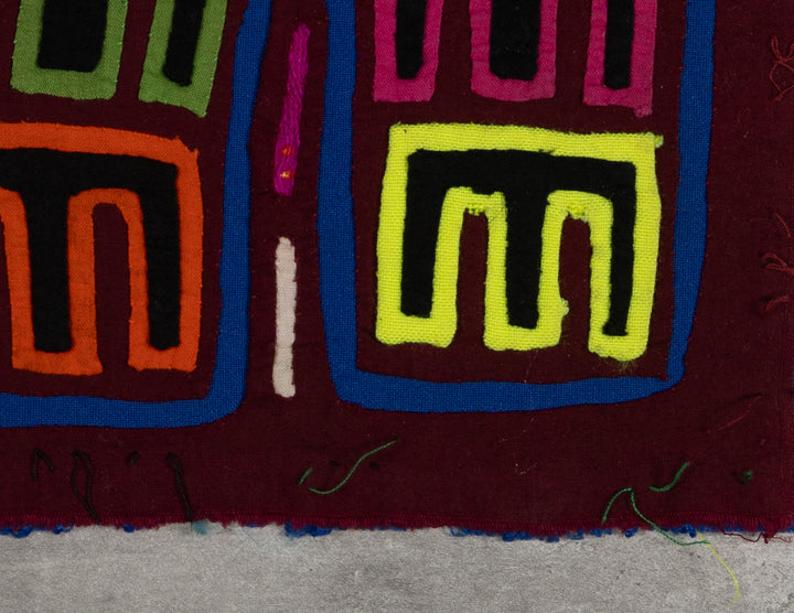 Burgundy And Blue Fancy Pants Mola