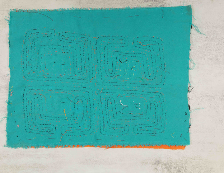 Orange And Turquoise Classic Design Mola