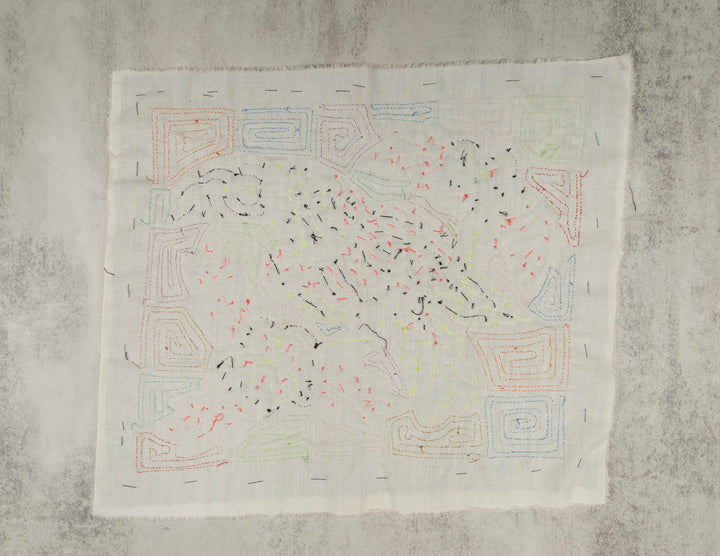 Red Blue And Yellow Toucan Parrot Mola