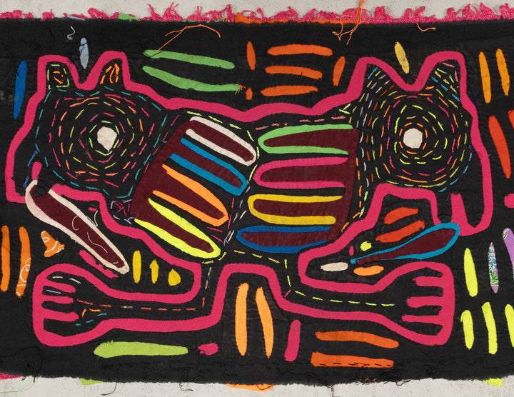 Pink And Black Puppy Dog Mola