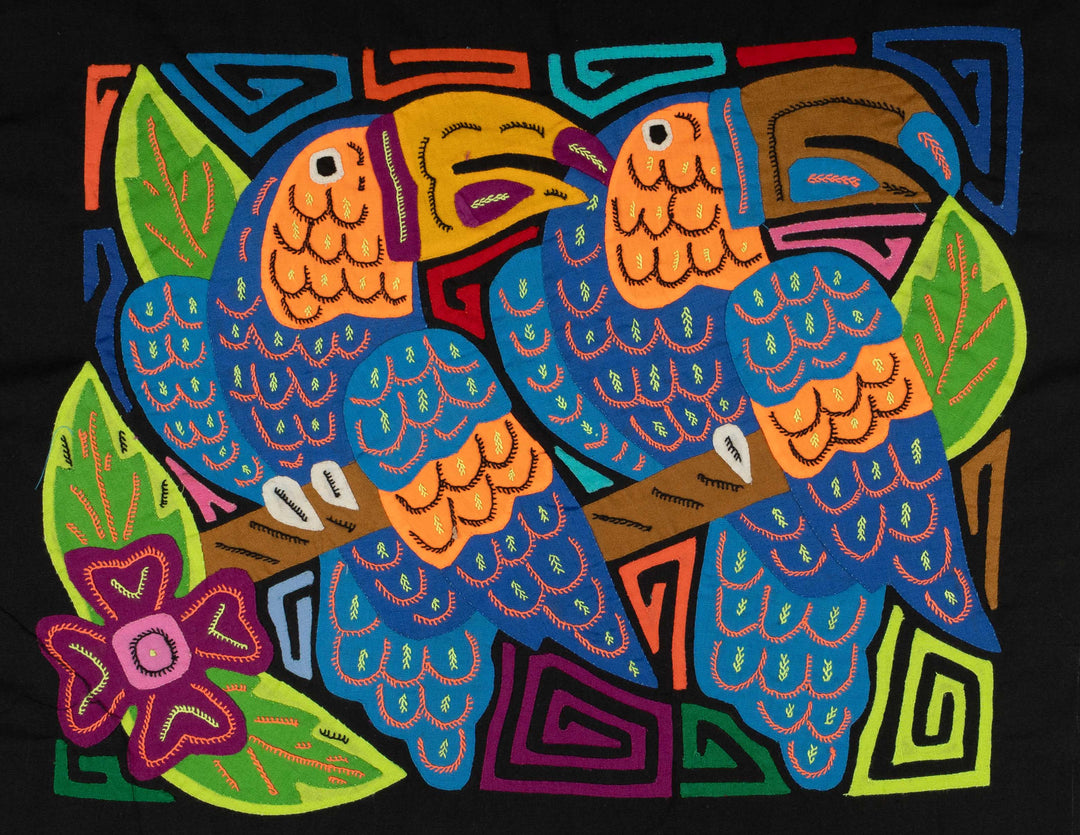 Blue And Gold Toucan Parrot Mola