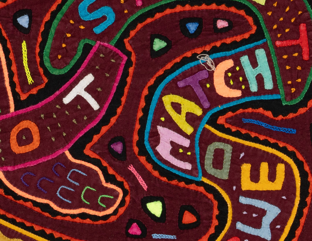 Burgundy Rainbow Parrot Annoucing The Village Mola