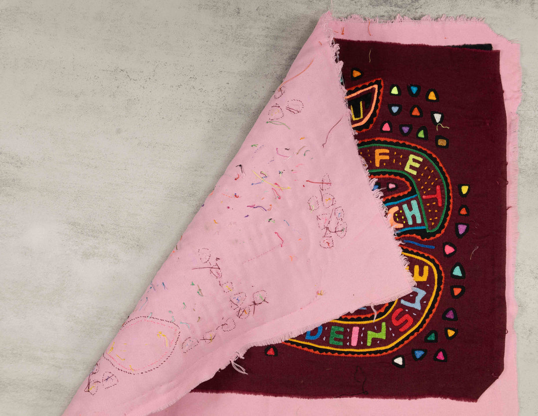 Burgundy Rainbow Parrot Annoucing The Village Mola