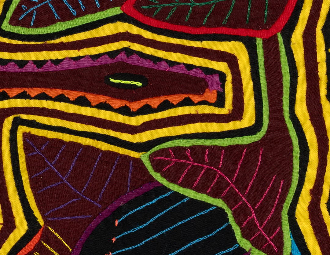 Burgundy And Yellow Autumn Leaves Mola