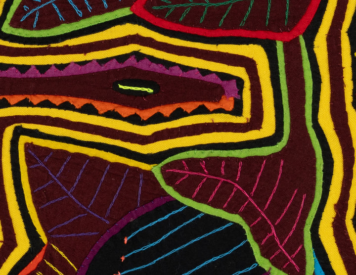 Burgundy And Yellow Autumn Leaves Mola