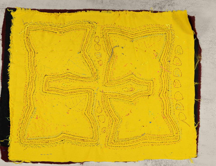 Burgundy And Yellow Autumn Leaves Mola