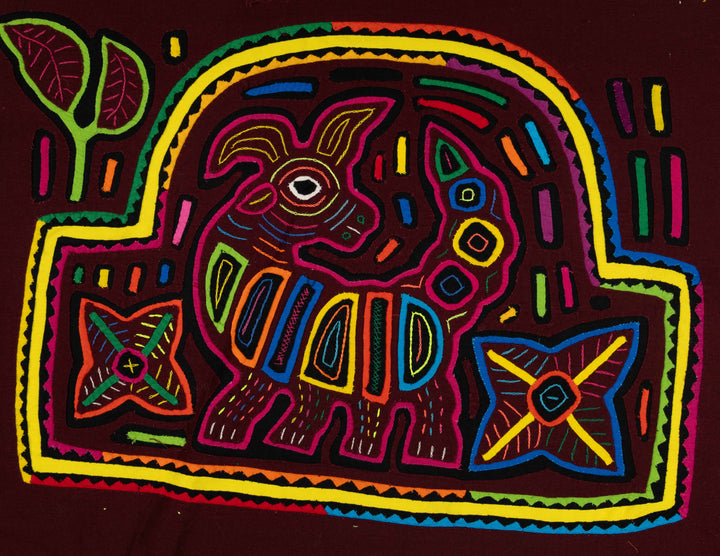 Burgundy And Yellow Lost Puppy Dog Mola