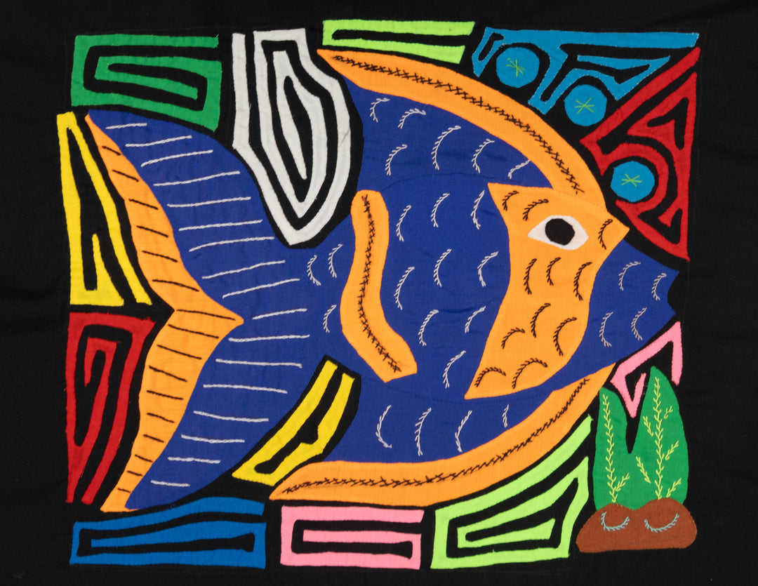 Blue And Gold Tropical Angel Fish Mola