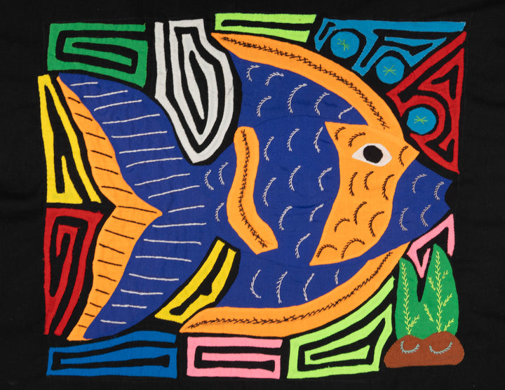 Blue And Gold Tropical Angel Fish Mola