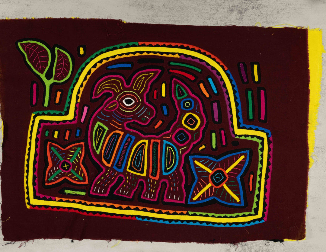 Burgundy And Yellow Lost Puppy Dog Mola