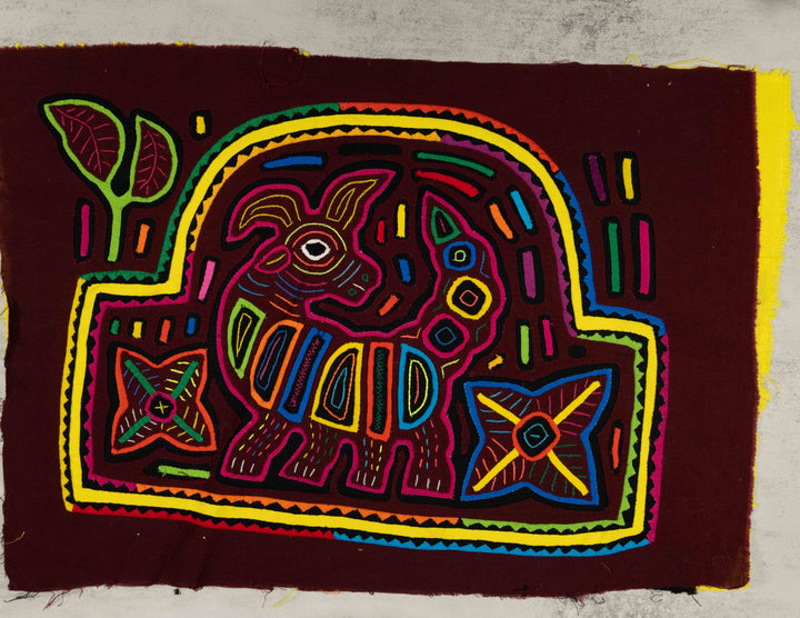 Burgundy And Yellow Lost Puppy Dog Mola