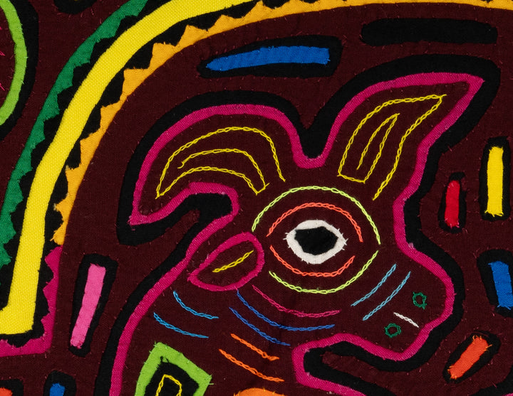 Burgundy And Yellow Lost Puppy Dog Mola