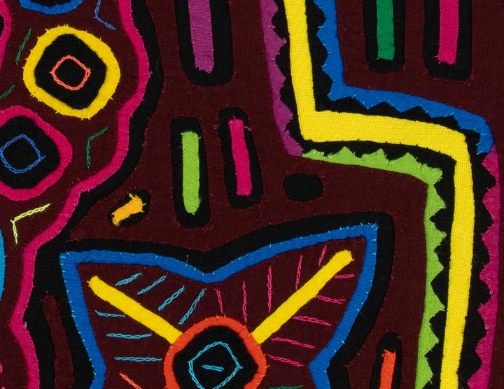 Burgundy And Yellow Lost Puppy Dog Mola