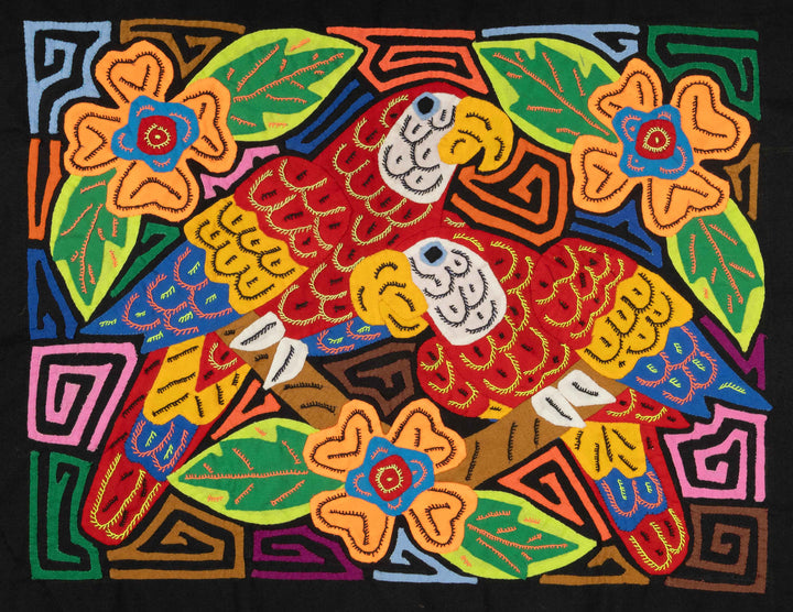 Two Red And Blue Macaw Parrot Bird Mola