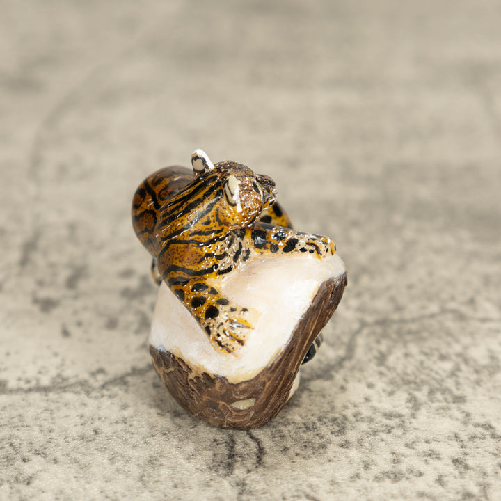 Jaguar Tagua Nut Carving