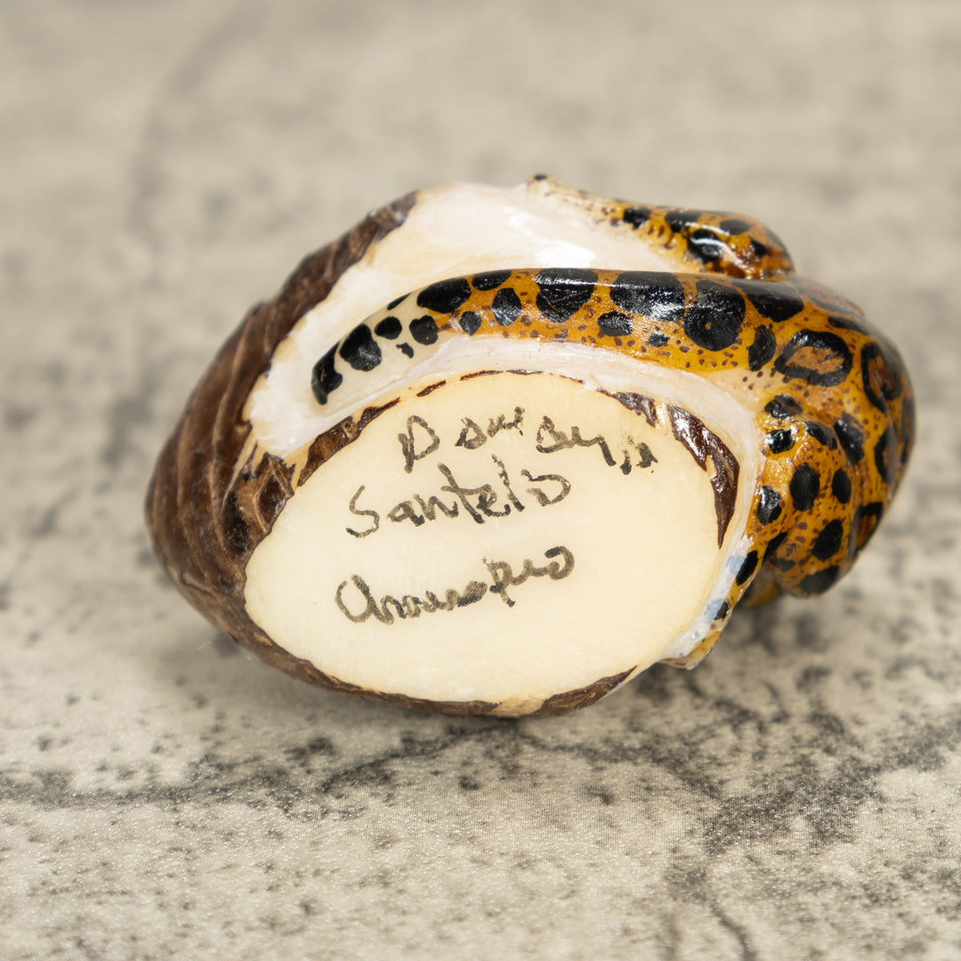 Jaguar Tagua Nut Carving