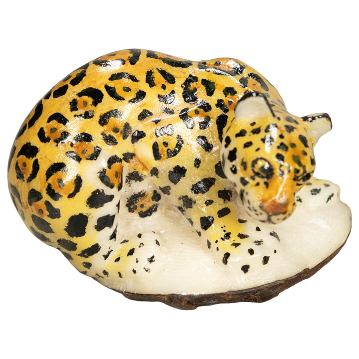Jaguar Tagua Nut Carving