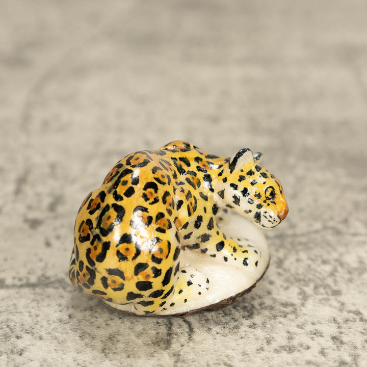 Jaguar Tagua Nut Carving