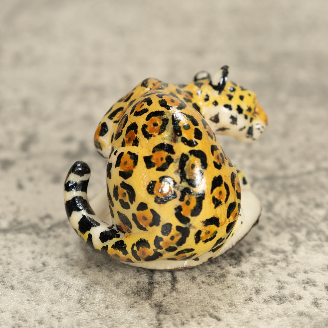 Jaguar Tagua Nut Carving