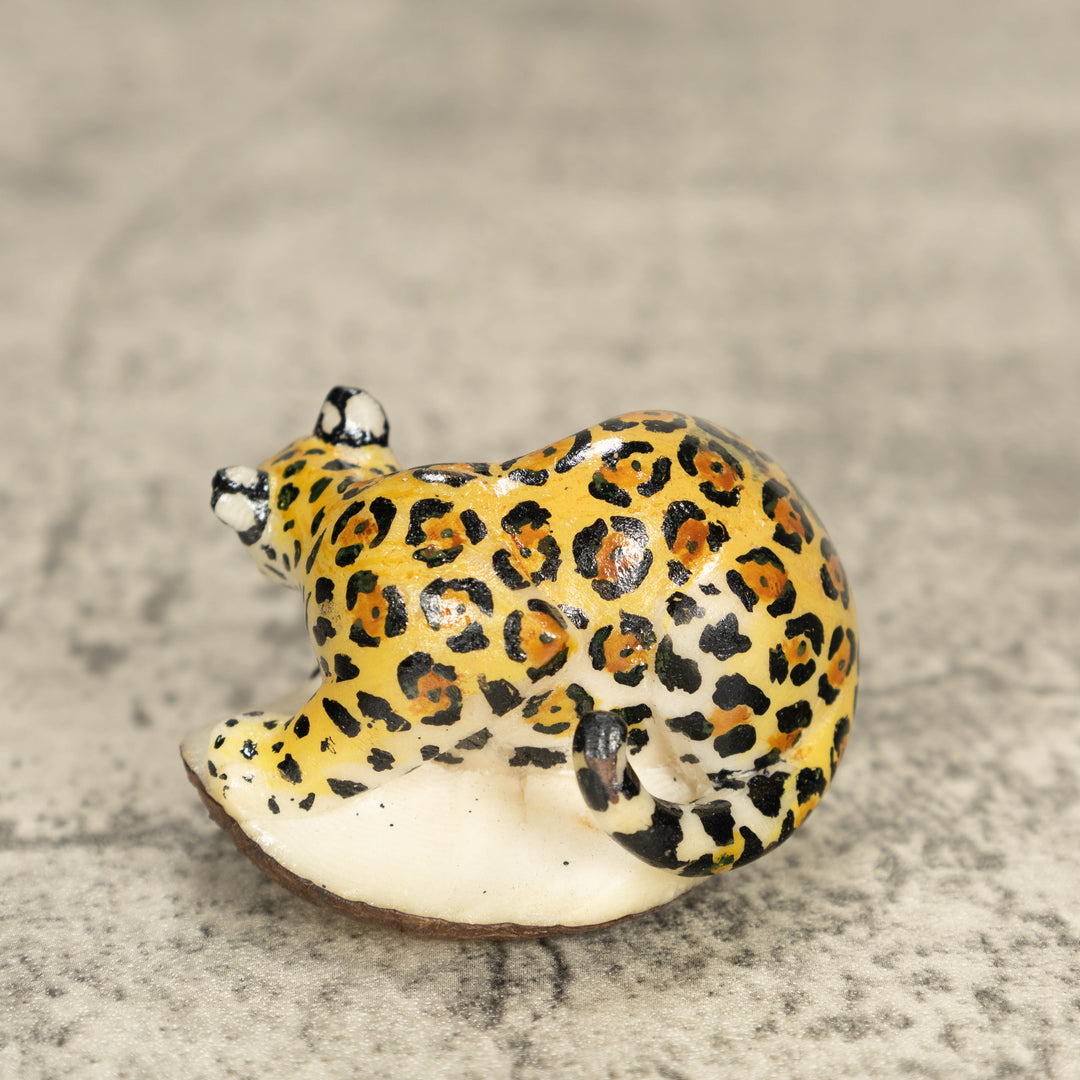 Jaguar Tagua Nut Carving