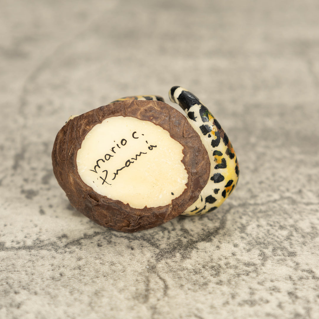 Jaguar Tagua Nut Carving