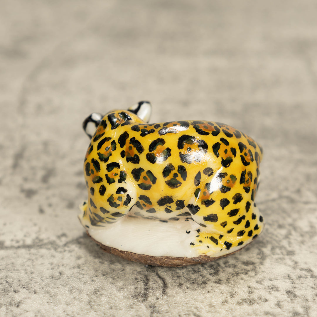 Jaguar Tagua Nut Carving
