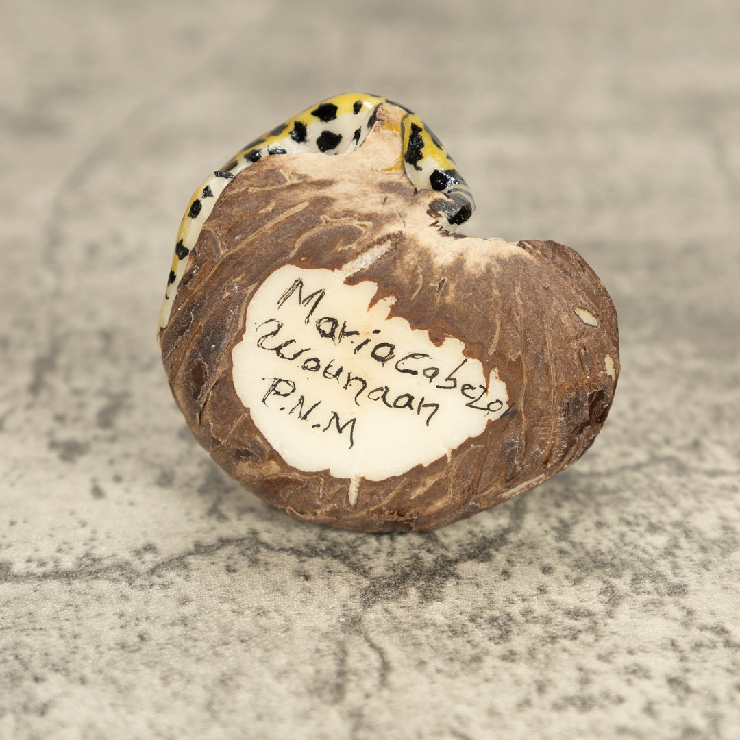 Jaguar Tagua Nut Carving
