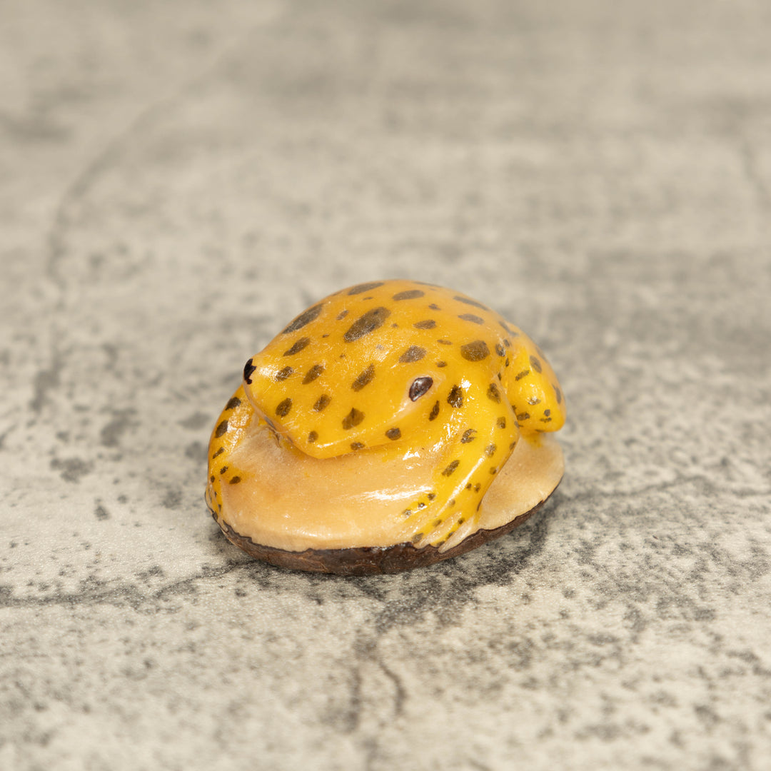 Vintage Toad Frog Tagua Nut Carving