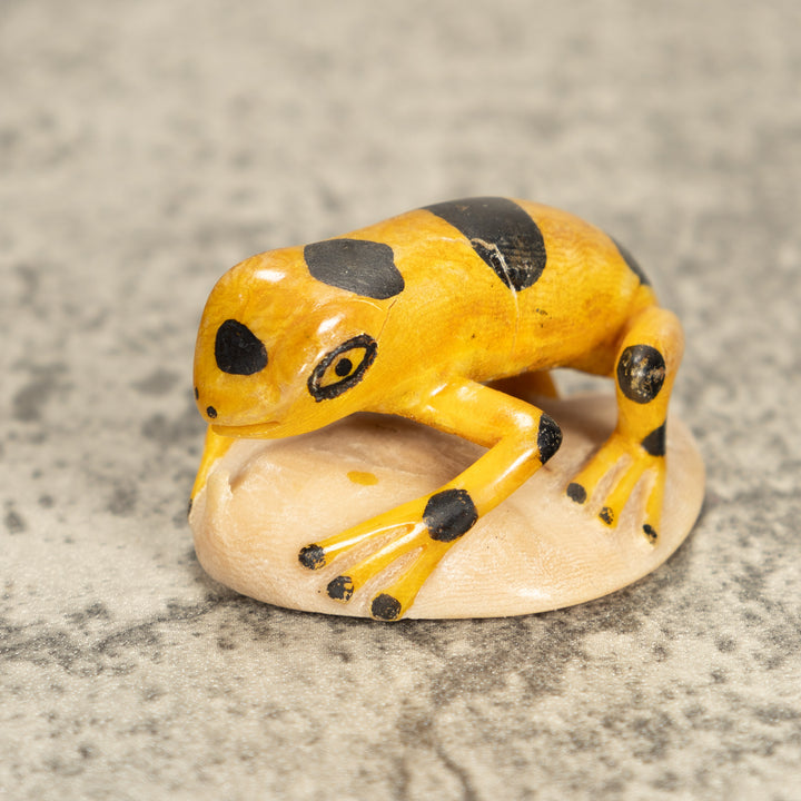 Vintage Frog Tagua Nut Carving