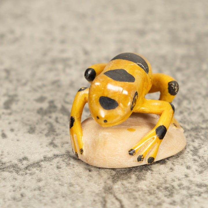 Vintage Frog Tagua Nut Carving