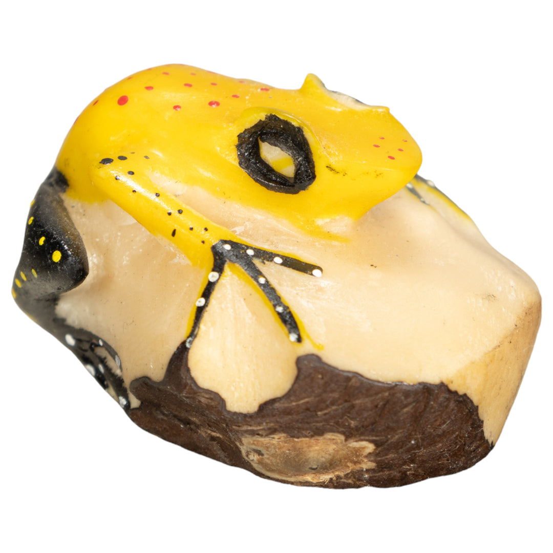 Vintage Frog Tagua Nut Carving