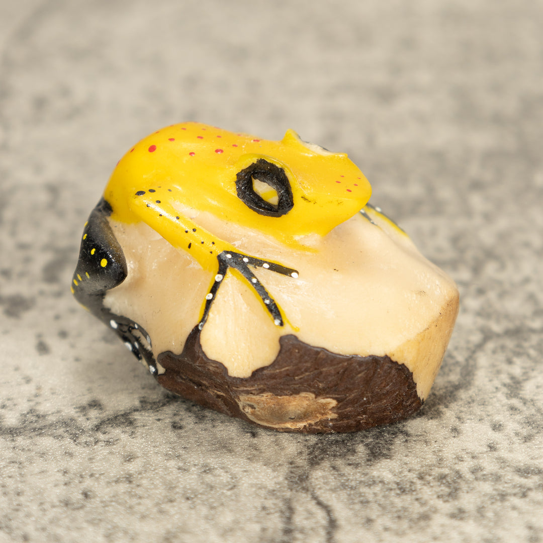 Vintage Frog Tagua Nut Carving