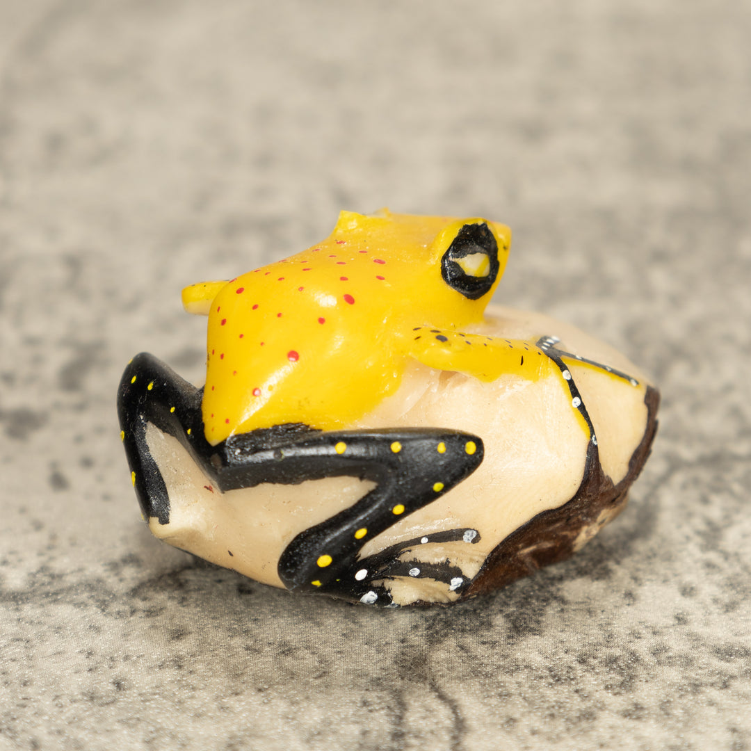 Vintage Frog Tagua Nut Carving