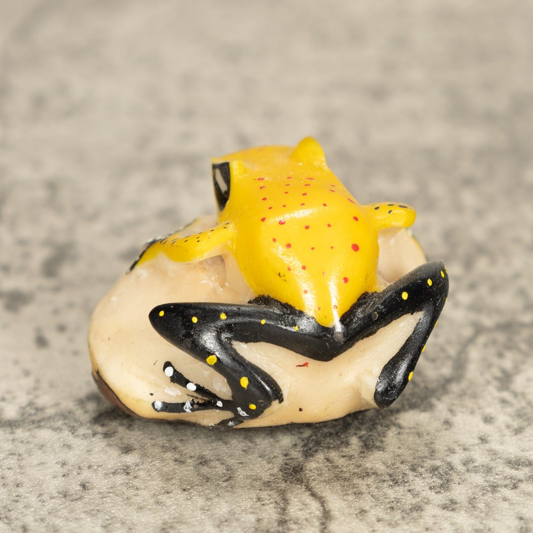 Vintage Frog Tagua Nut Carving