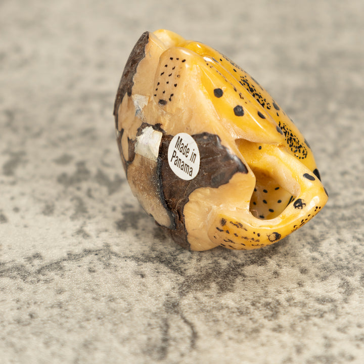 Vintage Frog Tagua Nut Carving