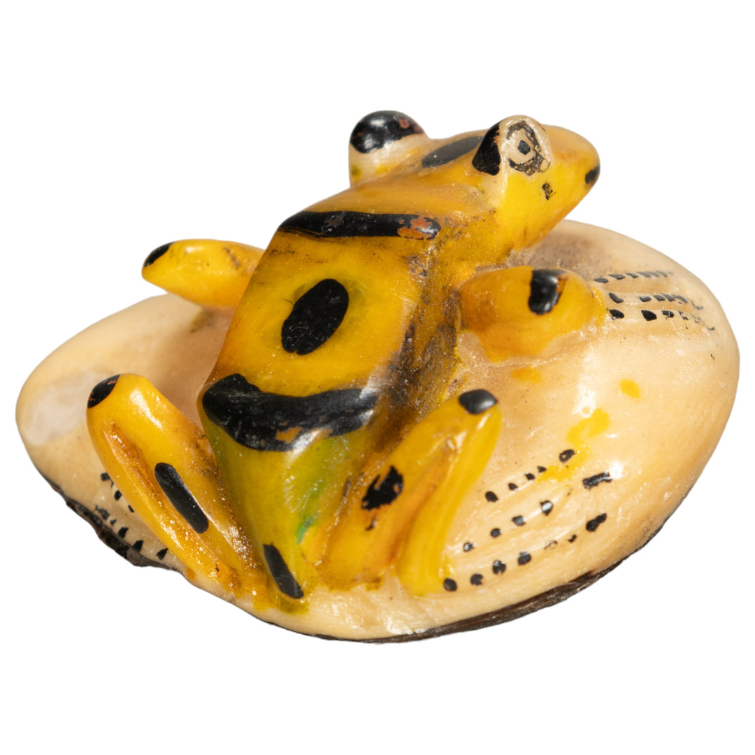Vintage Frog Tagua Nut Carving