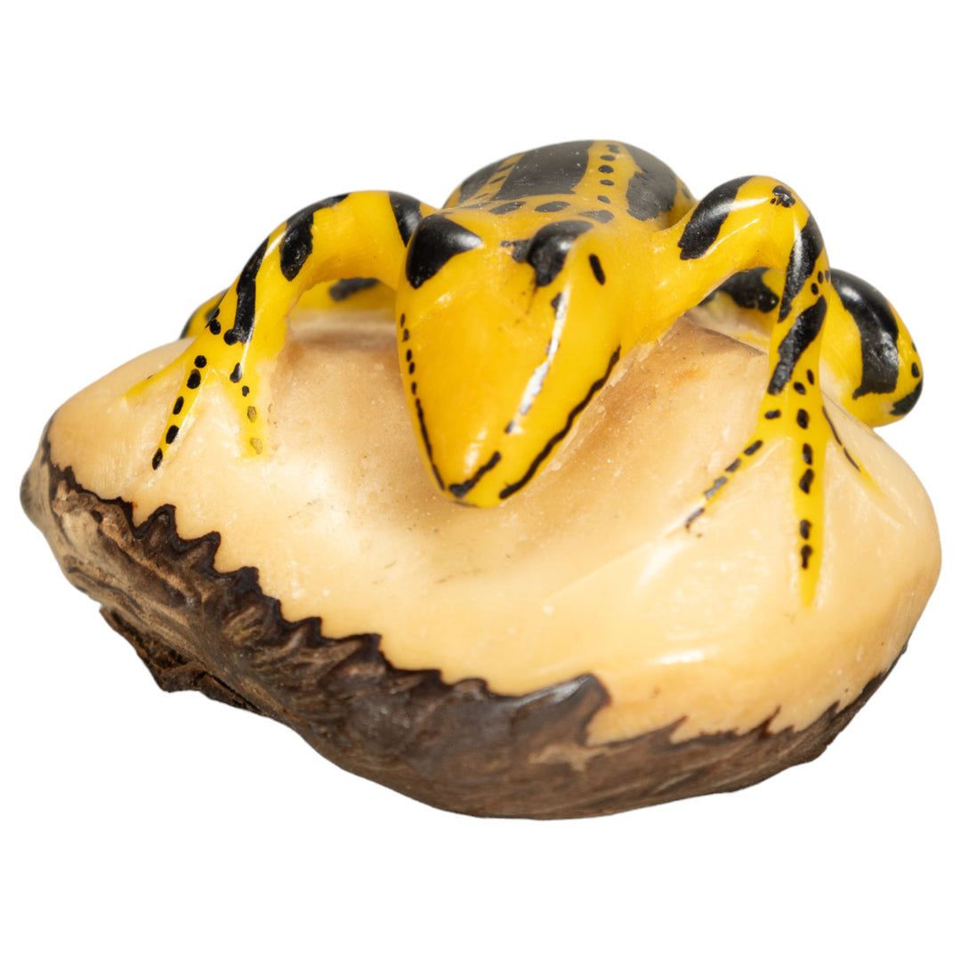 Vintage Frog Tagua Nut Carving
