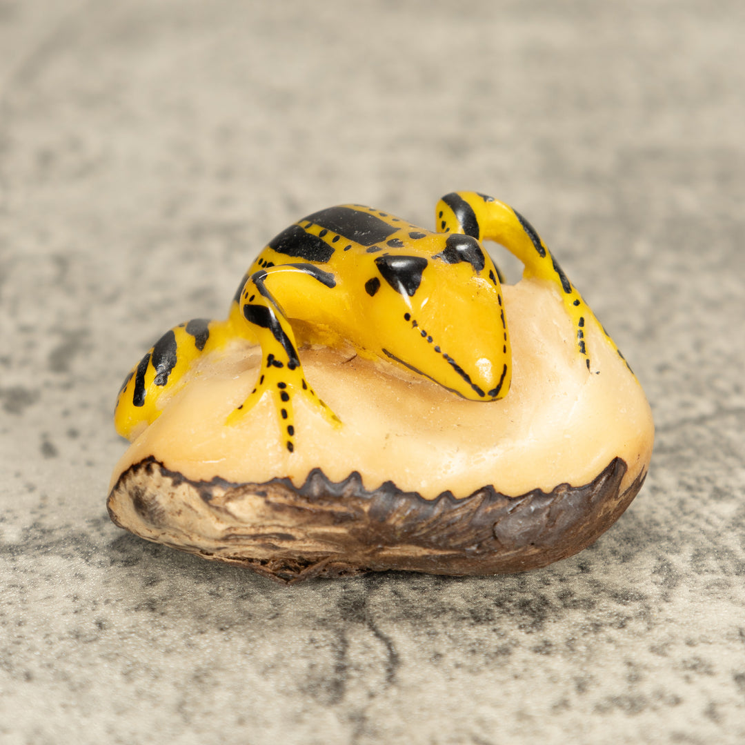 Vintage Frog Tagua Nut Carving