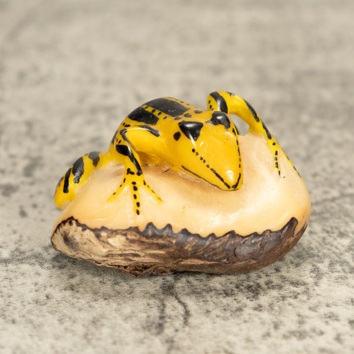 Vintage Frog Tagua Nut Carving