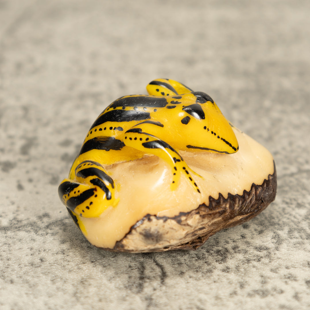 Vintage Frog Tagua Nut Carving